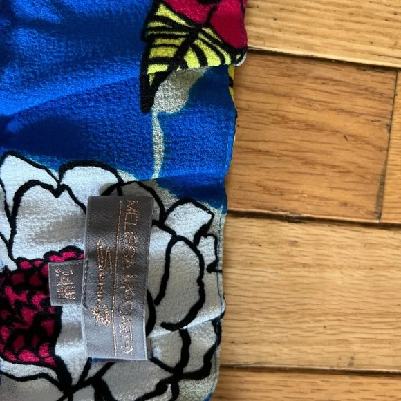 melissa mccarthy seven7 Wide Leg Trousers Pants 24w Floral Colorful Casual - Picture 3 of 7